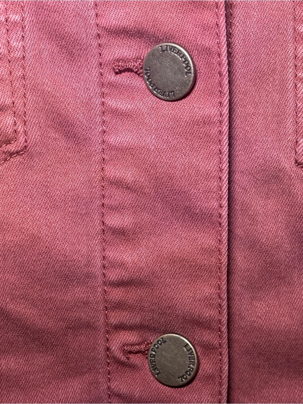 Liverpool Denim Jacket in Raspberry Jam - Picture 3 of 16